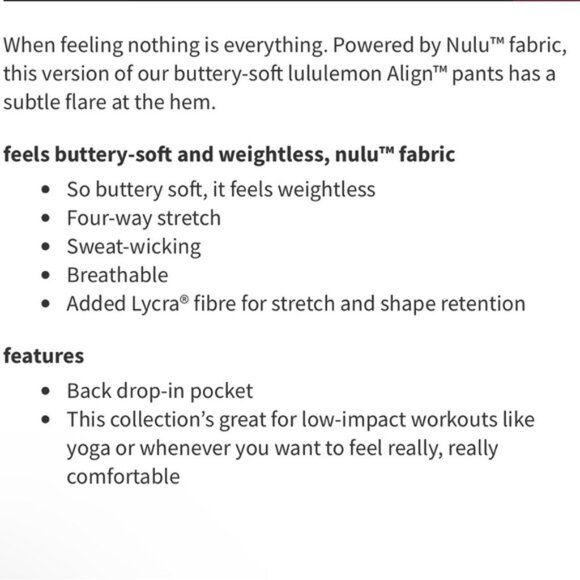 Lululemon Align High-Rise Mini Flare Pant 32" Black - Picture 8 of 13